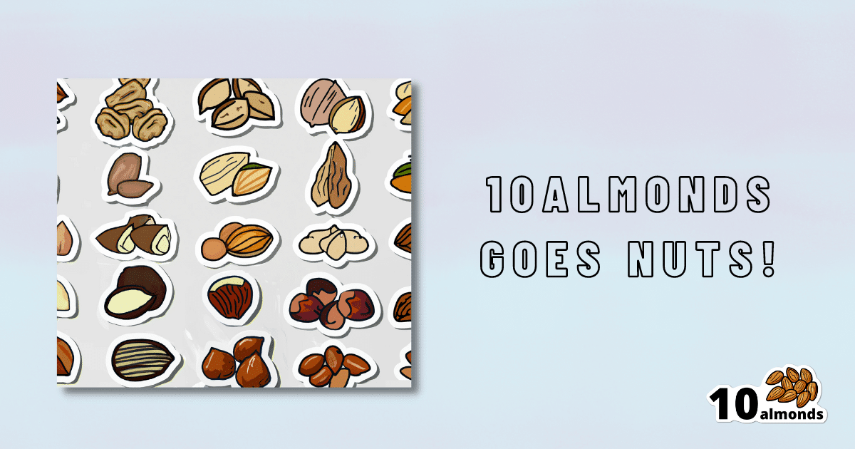 10 almonds and nuts sticker.