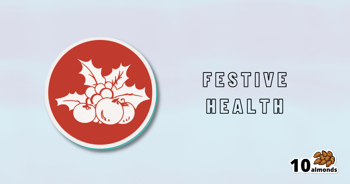A logo promoting festive health and body wellness during celebrations.