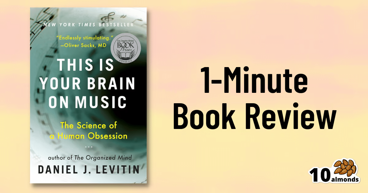 This 1 minute brain on music book review provides insights into the fascinating connection between science and music.