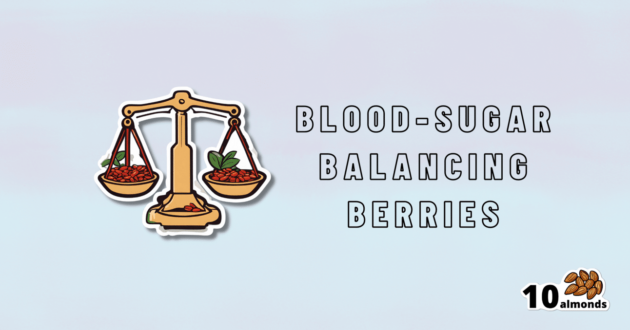 Blood sugar balancing berries are a low-sugar food that helps lower blood sugars.