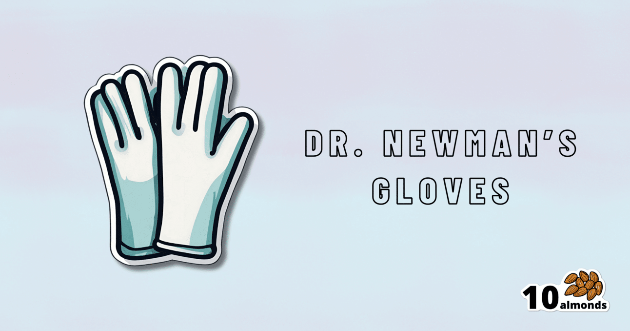 Plant power doctor's gloves sticker.